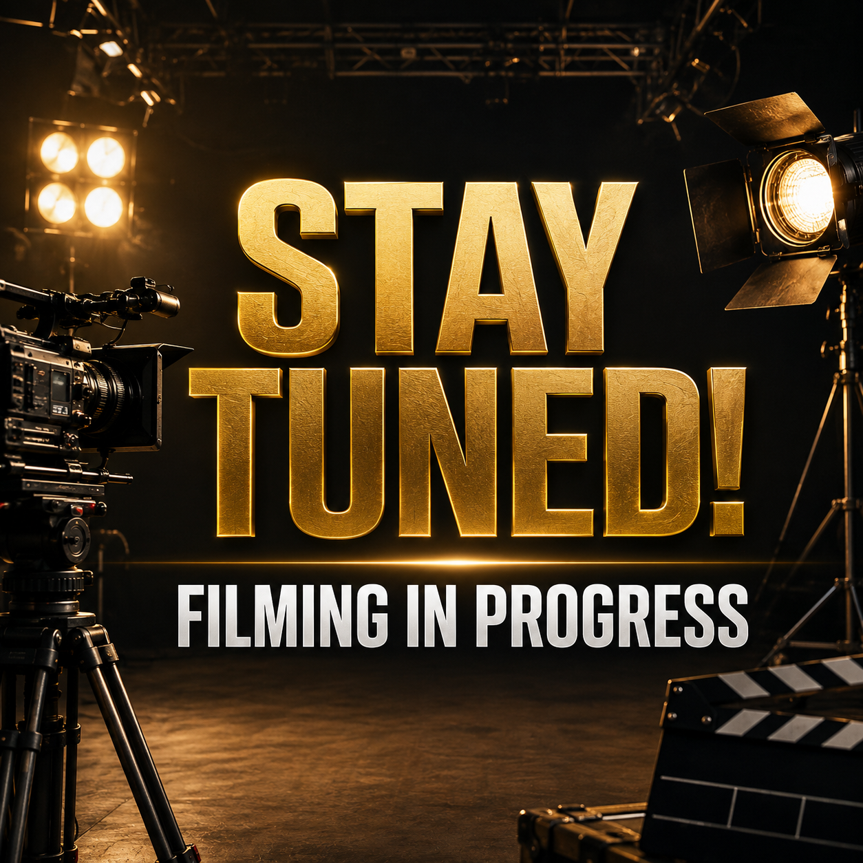 stay tune filming in progress